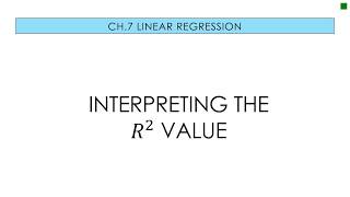 Applied Stats 75 Interpreting The RSquared Value [upl. by Rhody544]