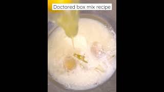 Doctored box cake recipe for a quick amp yummy dessert 🥰 baking easyrecipes cakerecipe cake diy [upl. by Asiluj891]