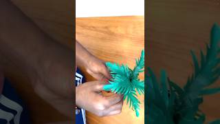 paper tree making easycraft mammookkafan art shorts [upl. by Neeruam636]