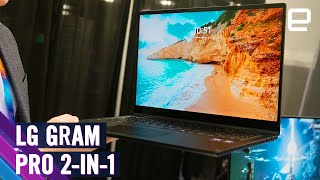 LG Gram Pro 2in1 2025 handson at CES 2025 [upl. by Darren912]