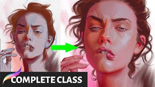 Procreate From Shapes to Portrait COMPLETE CLASS in Procreate by Haze Long [upl. by Tiffy]