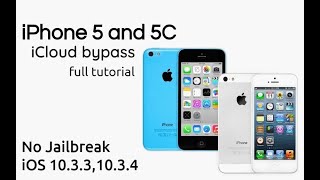 iPhone 5 5C iCloud Bypass iOS 10331034 full tutorial [upl. by Hausmann]