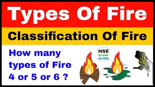 Classification Of Fire  Classes Of Fire In Hindi  Types of Fire 4  5  6  HSE STUDY GUIDE [upl. by Varipapa]