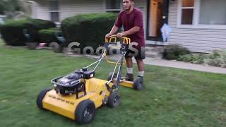 Stinger Equipment Aerator Review BampB Lawn Care [upl. by Neyud604]