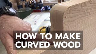 WOODWORKING Worlds Best Way to Make Curved Parts [upl. by Nahtanohj]