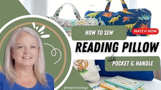 How to Sew a Reading Pillow  Travel Pillow  Pocket Pillow  Pillow Cover in 3 Sizes [upl. by Euk]