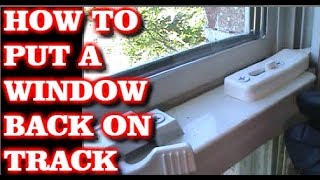 How To Put A Window Back In Track [upl. by Assyral6]