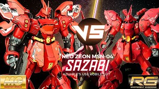 Whats the best Sazabi for you  MG Ver Ka VS Real Grade Sazabi COMPARISON [upl. by Aura]