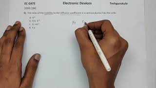 EC GATE 2009 1M  Einstein Relation [upl. by Enitsenre]