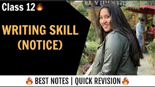 Notice Writing  Notice Writing Format  Notice Writing in English for Class 12 Board Exam [upl. by Jarrad]