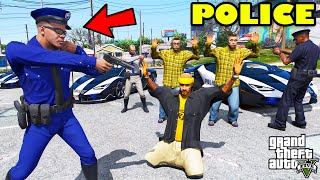 Franklin And Trevor Police Inspector Attack Yellow Gang Hood GTA 5 [upl. by Eromle776]