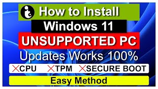 How to Install Windows 11 on Unsupported PC [upl. by Semele]