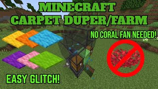 Minecraft 119 SIMPLE amp EASY Carpet Duplication Glitch Farm [upl. by Mariel]