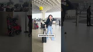 Sangeeta Is 64  Sangeeta Bijlani Is Like A Soothing Breeze Papped At The Airport [upl. by Mapes]