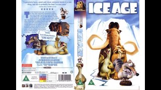 Original VHS Opening Ice Age 2002 UK Rental Tape [upl. by Acirat]