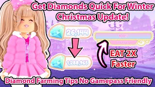 How To Get Diamonds Quick For The Christmas Update Royale High No Gamepass Friendly Farming Routine [upl. by Oliana]