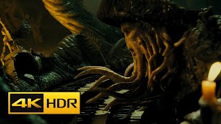 Davy Jones playing his Organ scene 4k HDR  Pirates of the Caribbean Dead Mans Chest [upl. by Garrek]