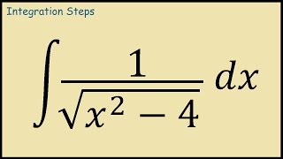 How to Integrate 1sqrtx24 [upl. by Odlopoel]