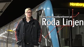 Den glada tunnelbaneföraren på röda linjen [upl. by Hadihahs250]