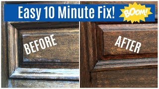 How To Restore A Sun Damaged or Weathered Wood Front Door One Easy Step [upl. by Tarttan]