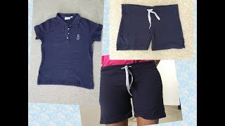 DIY Shorts from T Shirt [upl. by Silloc]