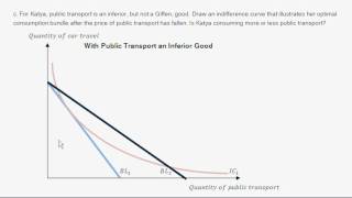 Income and Substitution Effects with an Inferior Good  Intro to Microeconomics [upl. by Nassir]