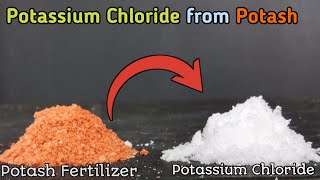 How to make KCl from potash Fertilizer  atpm  chemistry [upl. by Ahsoym]