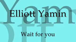 Elliot yamin  Wait for you lyrics [upl. by Adalbert455]