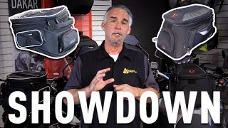 Choosing the Right Tank Bag  SWMOTECH EVO QuickLock vs GIVI Tanklock  TwistedThrottlecom [upl. by Shafer]