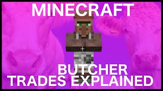 Minecraft Butcher Trades Explained [upl. by Waneta801]