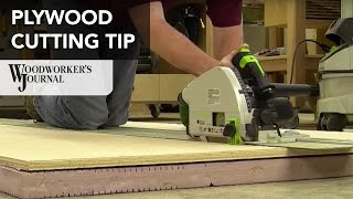 Tip for Cutting Plywood Safely and Accurately [upl. by Udell826]