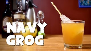 Navy Grog  How to Make the Classic Rum amp Honey Tiki Cocktail [upl. by Eetsirhc]