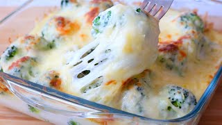 BRÓCOLI GRATINADO al HORNO 🥦 ¡¡Muy fácil y rápido [upl. by Pulsifer]