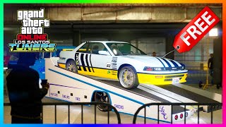 GTA 5 Online Los Santos Tuners DLC Update  HOW TO GET FREE VEHICLES FREE Sports Car Prize Ride [upl. by Ecilegna]