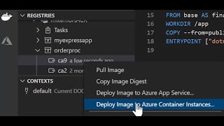 VS Code Docker Extension – Build and Deploy to Azure [upl. by Calondra59]