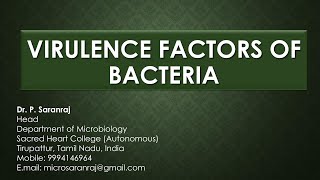 Virulence Factors of Bacteria [upl. by Allveta]