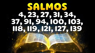 Salmos para Dormir  Salmos 4 23 27 31 34 37 91 94 100 103 118 119 121 127 139 [upl. by Peh217]