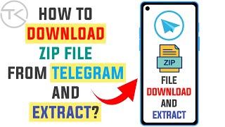 How To Download Zip File From Telegram How To Extract Zip File In 2021  Techno Krrish [upl. by Sudderth]