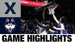 13 Xavier vs 19 UConn  2023 College Basketball Highlights [upl. by Notlih]