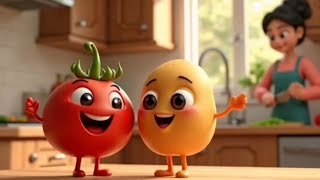 Tomato amp potato songkids Rhymes amp Songsbaby poems and Rhymes [upl. by Refinne]