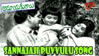 Sannajaji Puvvulu Song  Amayakuralu Movie Songs  ANR  Kanchana [upl. by Nicram468]