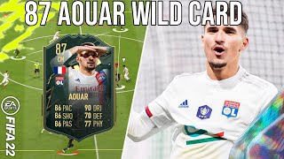 AOUAR 87 WILDCARD REVIEW FIFA 22  IS HE META [upl. by Aira860]