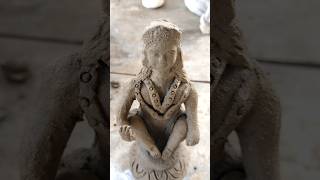 Swamiye Sharanam Ayyappa making with clay making processclayclayart ChanduDharmaArts [upl. by Ayojal435]