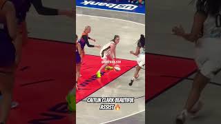 Caitlin Clark with the beautiful assist 🔥caitlinclark wnba basketball [upl. by Martina225]