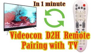 How to pair Videocon D2H Universal Remote to TV [upl. by Adalard396]