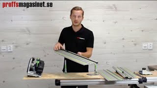 Vi testar Festool HKC 55 cirkelsåg med skena FSK 420 [upl. by Nehgem]