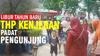 Libur Tahun Baru Taman Hiburan Pantai Kenjeran Surabaya Padat Pengunjung [upl. by Nehgam]