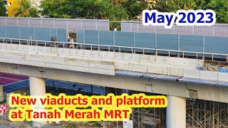 Tanah Merah MRT Station New Platform May 2023 [upl. by Ulyram8]