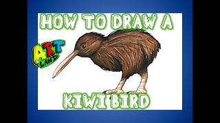 How to Draw a KIWI BIRD [upl. by Dieterich]