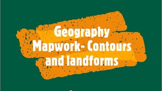 Geography Mapwork Contours and landforms [upl. by Rede]